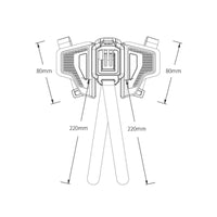 Soporte Montaje para Casco de Moto para Gopro u otras