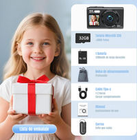 Cámara Digital Doble Pantalla 80MP 5K con Zoom 18x y WiFi