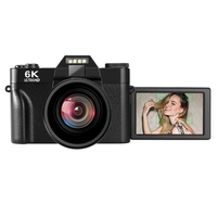 Cámara Digital 6K 64MP Pantalla 180° con WiFi y Zoom 16X