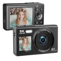 Cámara Digital Doble Pantalla 80MP 5K con Zoom 18x y WiFi