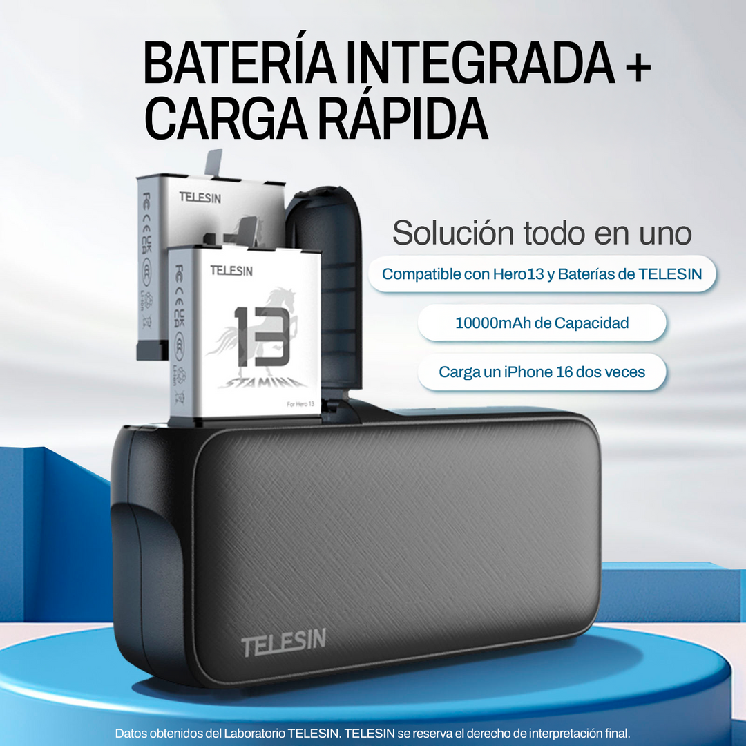 Power Bank para GoPro Hero 13 Black y Smartphone - Telesin