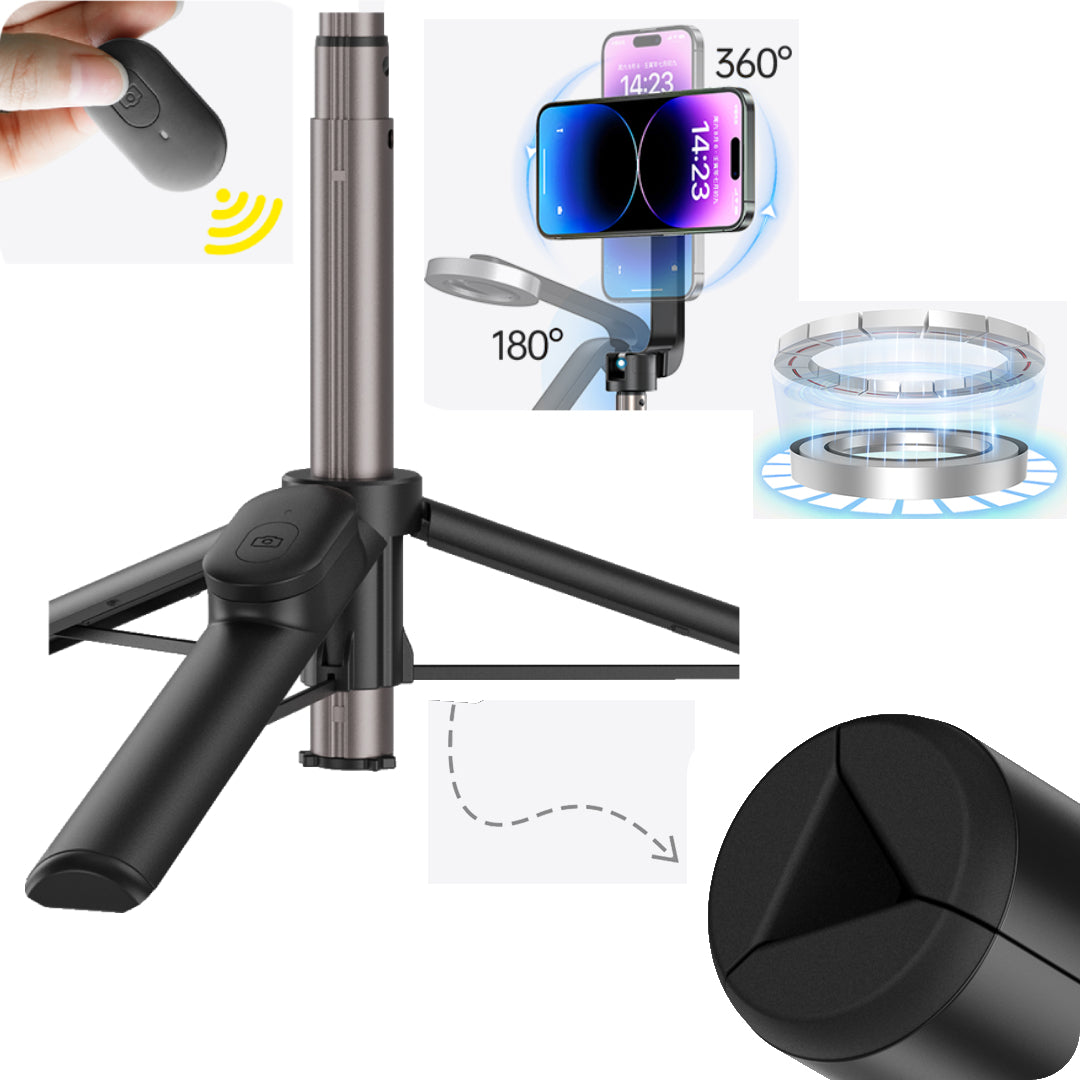 Baston Selfie Magnético para Smartphone Control BT - Telesin