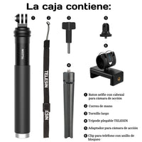 Bastón Selfie Trípode Para Smartphone Y Cámara GoPro U Otras