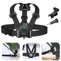 Arnés De Pecho + J + Tornillo Para GoPro y otras Cámaras