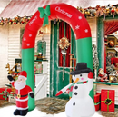 Arco Navidad Inflable Pascuero y Muñeco 2.4 Mts + Compresor