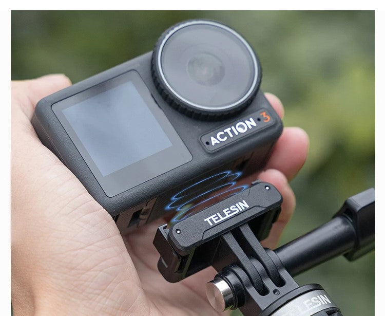 Adaptador Magnético 2 Garras de Cámara DJI OSMO Action 3-4-5 Pro - Telesin