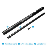 Bastón Selfie 2.7M de fibra de carbono