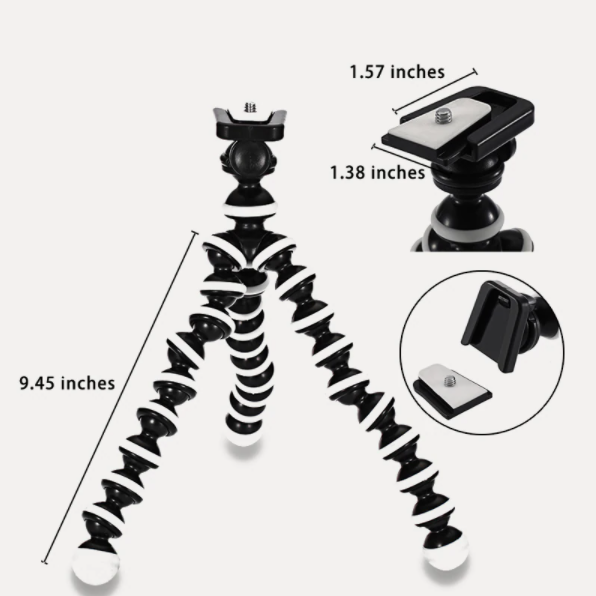 Trípode Flexible Tipo Pulpo Universal para Cámaras de Acción