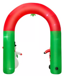 Arco Navidad Inflable Pascuero y Muñeco 2.4 Mts + Compresor