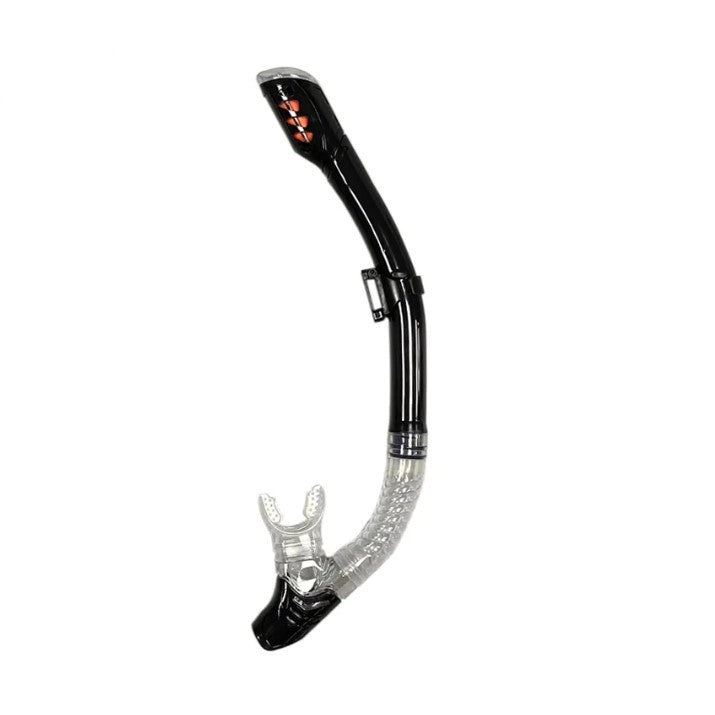 Tubo de Snorkel Negro para Buceo Flexible