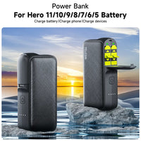 Power Bank Portable para baterias GoPro 12/11/10/9/8/7/6/5
