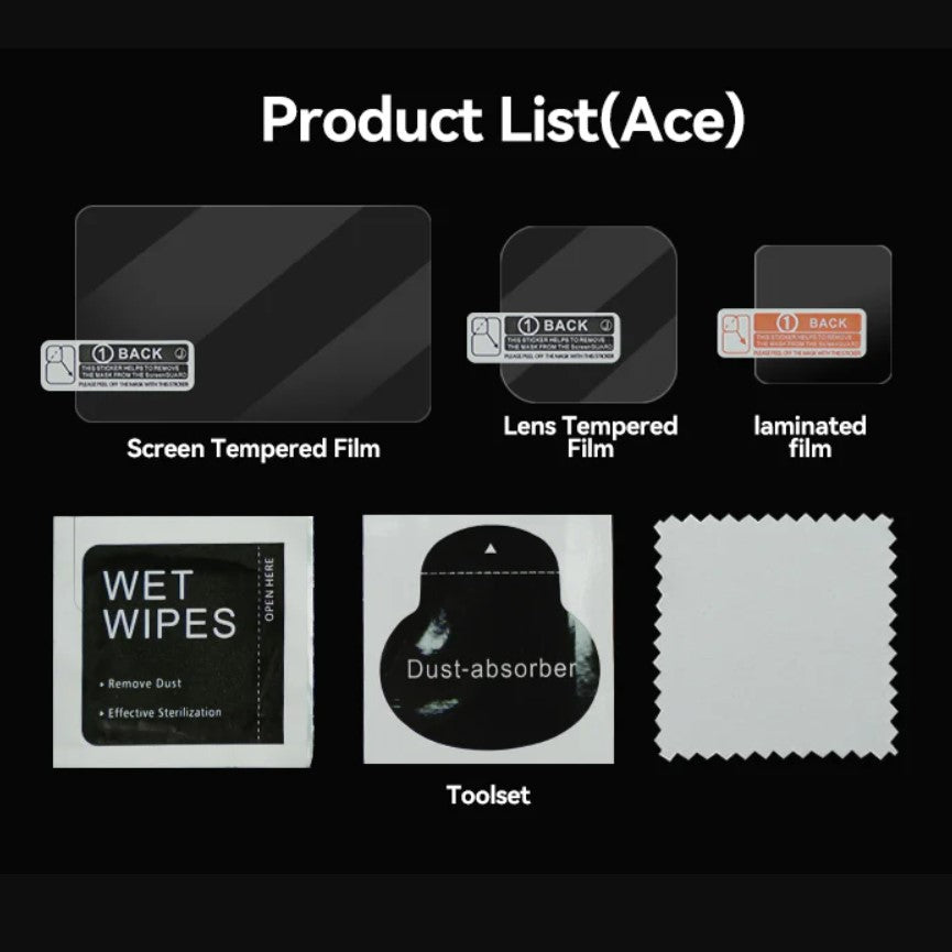 Lamina de Vidrio Templado para Insta 360 Ace Pro - Telesin