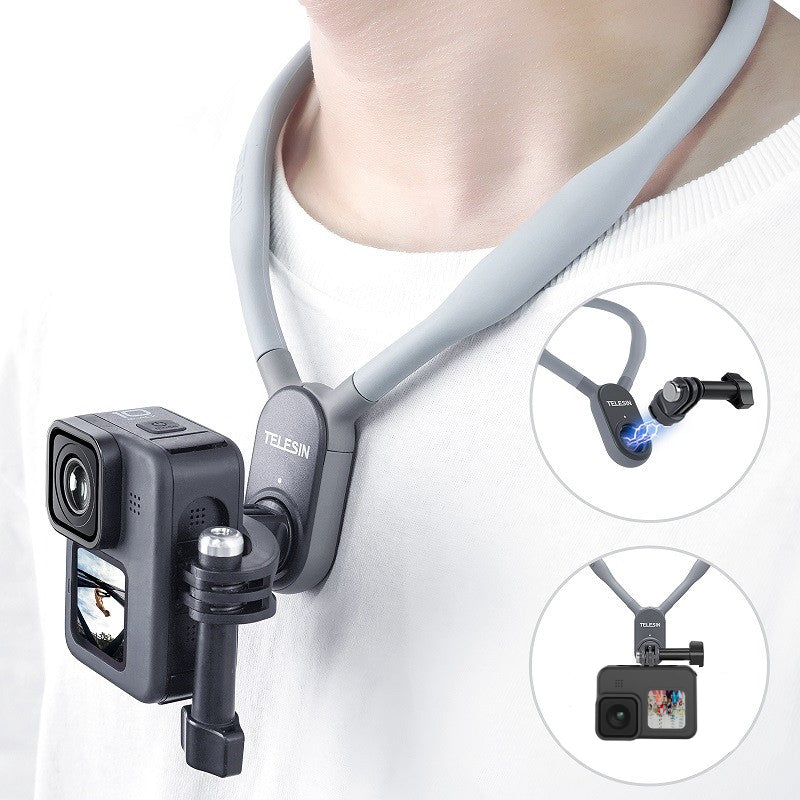 Soporte Cuello Magnético para Cámaras Gopro u otras - Telesin