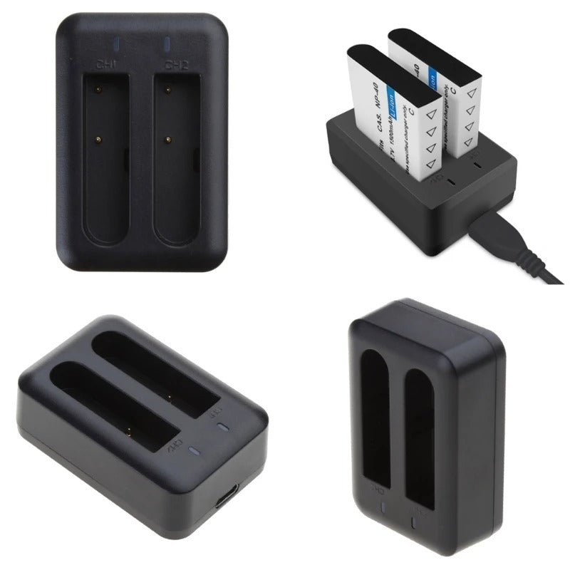 Cargador Doble para Batería BL-5C & BL-5B para Cámara Digital