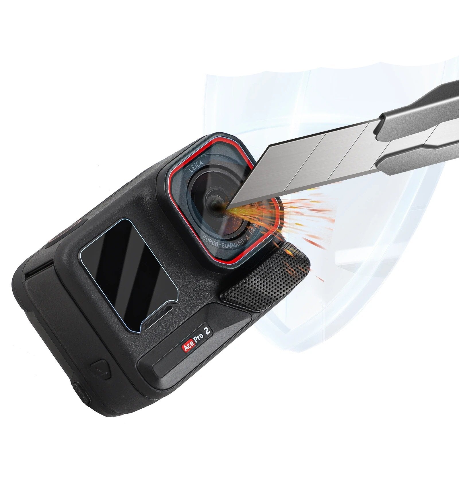 Lamina de Vidrio Templado para Insta360 Ace Pro 2 - Telesin