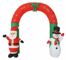 Arco Navidad Inflable Pascuero y Muñeco 2.4 Mts + Compresor
