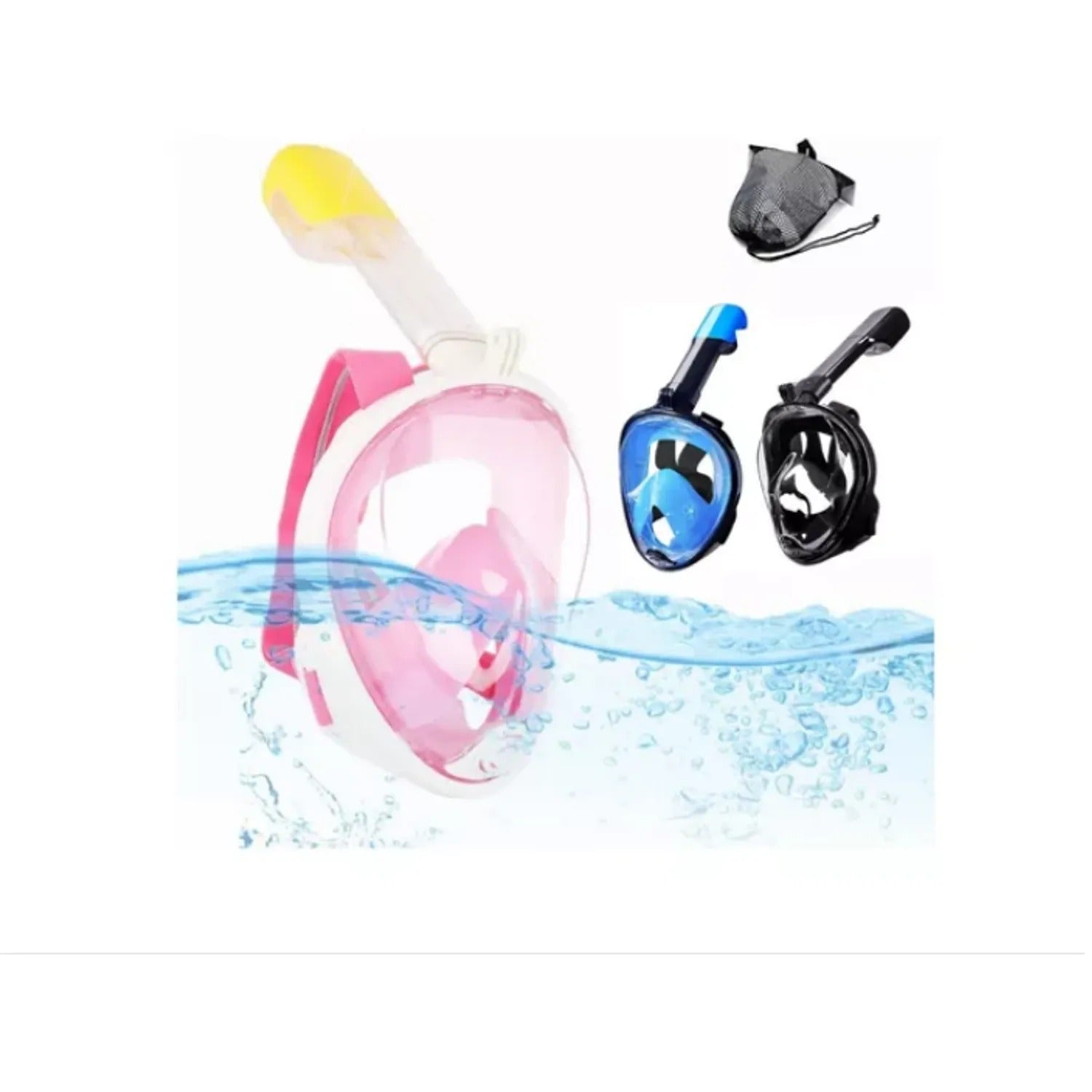 Mascara Snorkel  de Buceo con Base para Cámaras Antiempañante Talla L/XL / Shoot