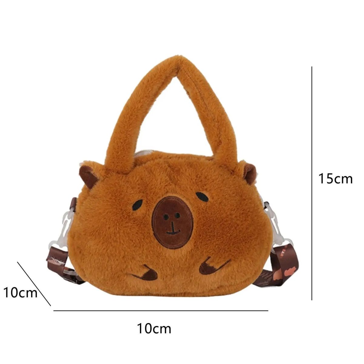 Bolso Capibara de Peluche Kawaii: ¡Dulzura y Estilo - Imagen 2